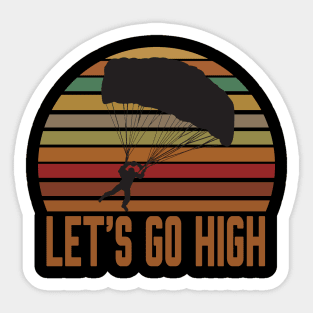 Vintage parachuting Sticker